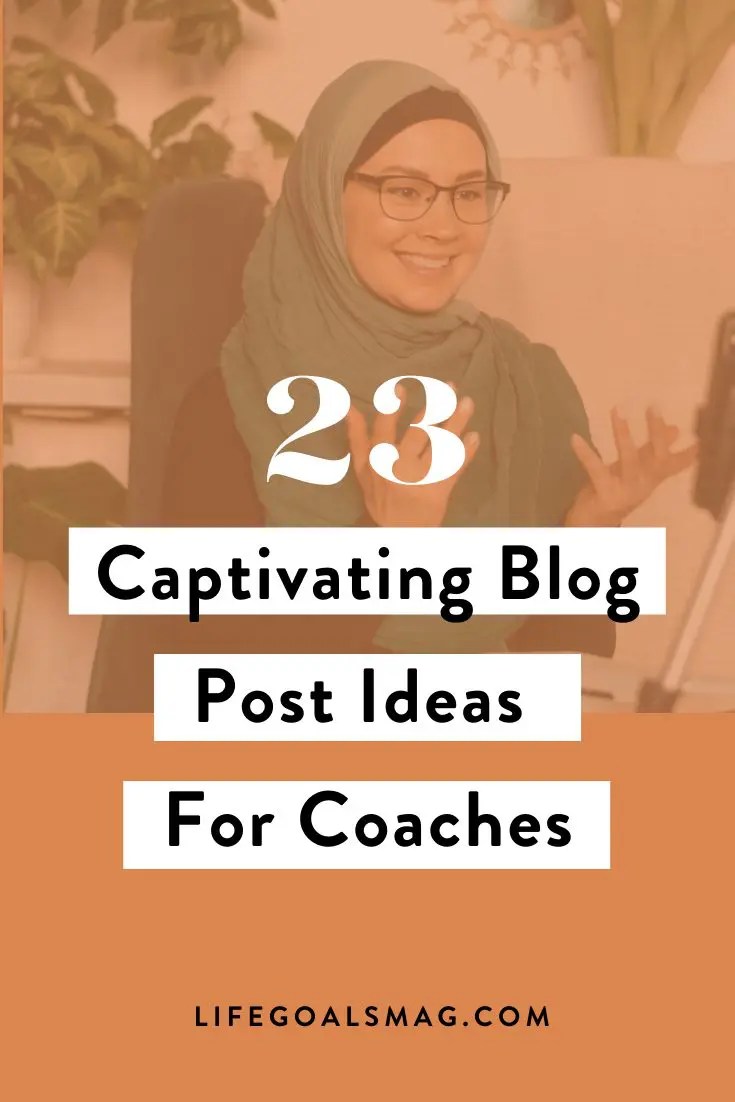 blog ideas for coaches