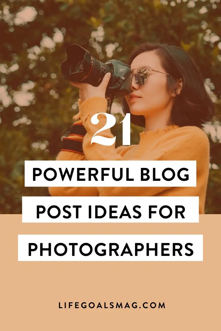 blog topic ideas for photographers in any niche