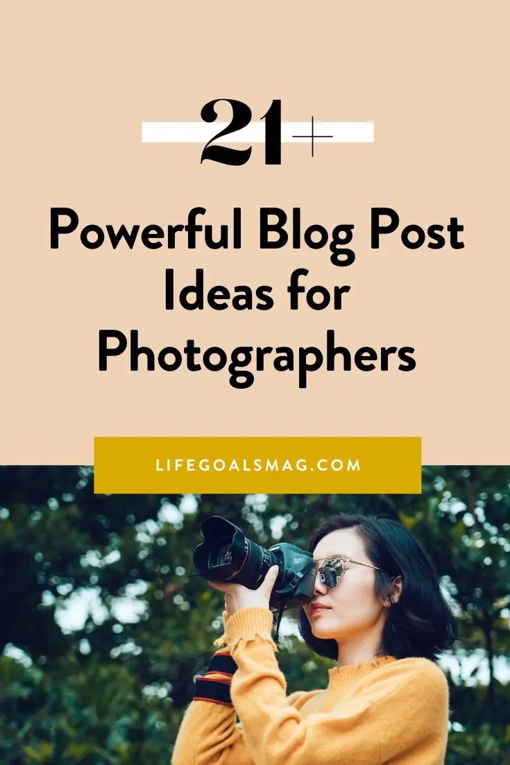 creative blog ideas for photographers