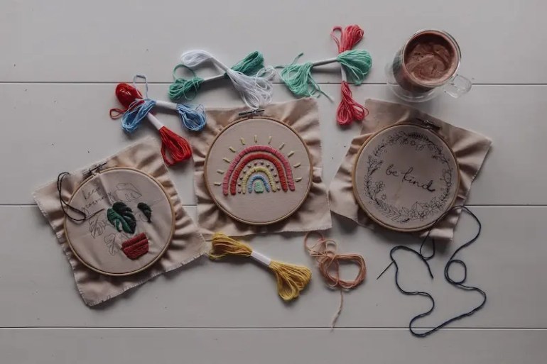 embroidery as play activity ideas